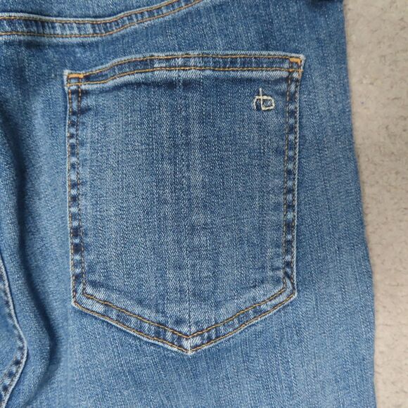 Rag & Bone Jeans 32 Yuki High Waist Skinny Medium Wash Slit Hem High Rise $225 - Picture 5 of 12